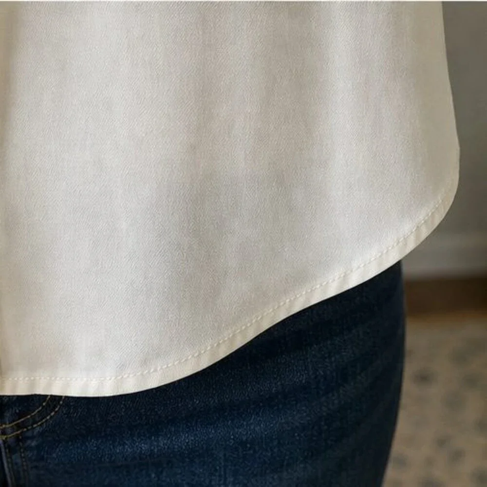 White Pleated Blouse